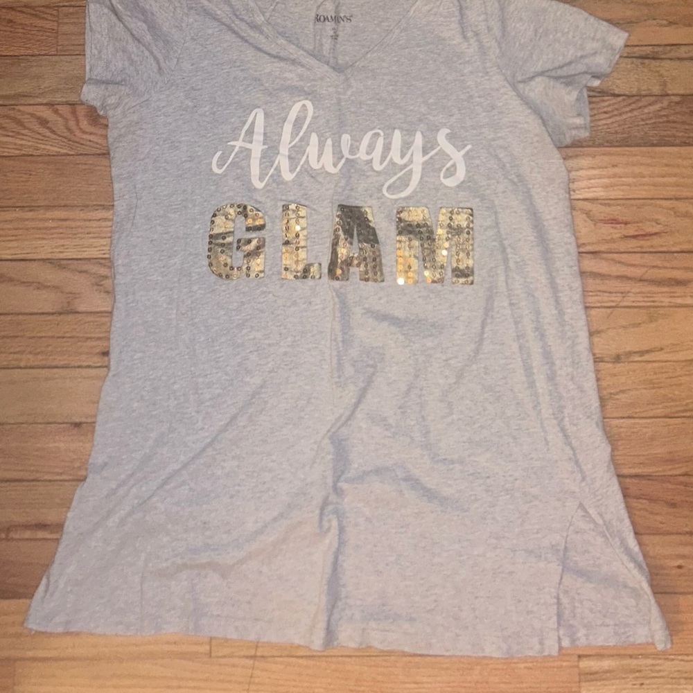 Always Glam Gray T-Shirt